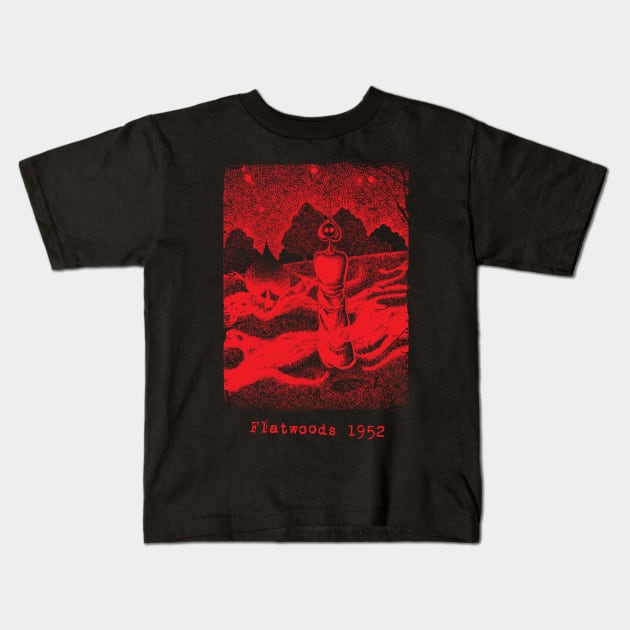 The Flatwoods Monster Kids T-Shirt by haunteddata